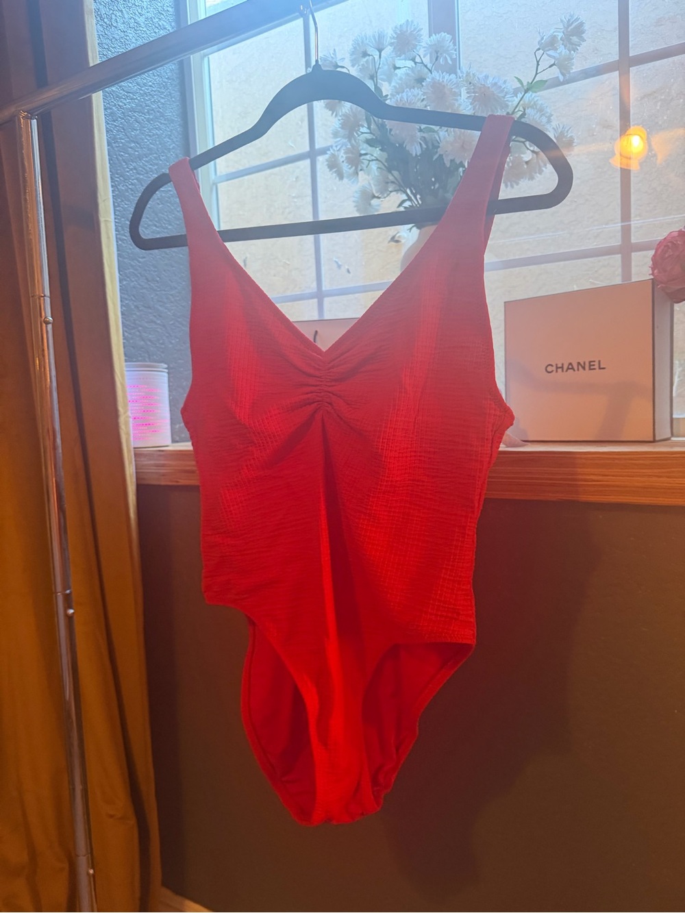 Target Red Textured Swimsuit